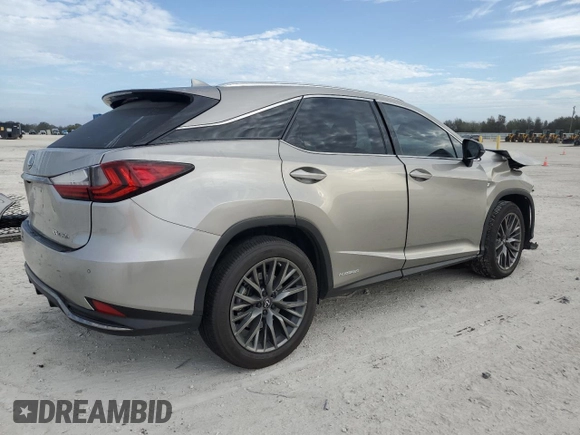 2020 Lexus RX with VIN 2T2YGMDA5LC056188, listed as a Copart auction lot 39981404 with 0 mi miles. Bid and sale history available at carsss.com. Image 3.