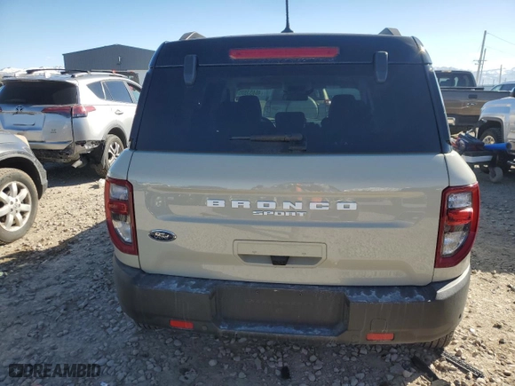 2024 Ford Bronco Sport Outer Banks with VIN 3FMCR9C6XRRE29761, listed as a Copart auction lot 46853555 with NaN miles and Salvage Title. Bid and sale history available at carsss.com. Image 6.