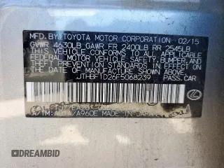 2015 Lexus IS 250 with VIN JTHBF1D26F5068239, listed as a Copart auction lot 56434195 with 89,344 mi miles and Salvage title. Bid and sale history available at DreamBid. Image 13.
