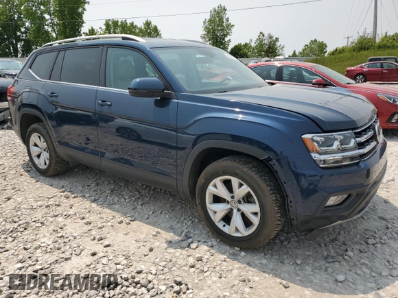 2019 Volkswagen Atlas SE z VIN 1V2DR2CA0KC551357, wystawiony jako Copart lot #58824335 z przebiegiem 84 011 mil mil oraz Czysty tytuł • Clean title. Historia ofert i sprzedaży dostępna na DreamBid. Obrazek 4.