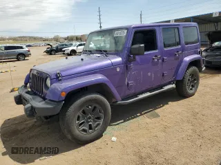 2016 Jeep Wrangler Unlimited 75th Anniversary with VIN 1C4BJWEG1GL228659, listed as a Copart auction lot 44616325 with 125,365 mi miles and Salvage title. Bid and sale history available at DreamBid. Image 1.