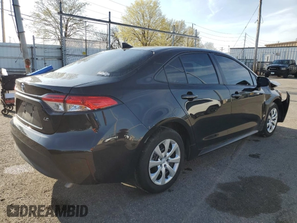 2024 Toyota Corolla LE with VIN 5YFB4MDE4RP117593, listed as a Copart auction lot 52228245 with 16,406 mi miles and Salvage Title. Bid and sale history available at DreamBid. Image 3.