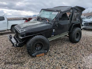 2002 Jeep Wrangler X with VIN 1J4FA39S42P747330, listed as a Copart auction lot 45536485 with 157,289 mi miles and Salvage Title. Bid and sale history available at carsss.com. Image 1.