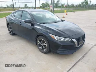 2021 Nissan Sentra SV with VIN 3N1AB8CV0MY318588, listed as a IAAI auction lot 42122489 with 80,904 mi miles. Bid and sale history available at carsss.com. Image 1.