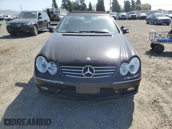 2005 Mercedes-Benz CLK 500 with VIN WDBTK75GX5T045859, listed as a Copart auction lot 51100995 with 130,761 mi miles and Salvage title. Bid and sale history available at DreamBid. Image 5.