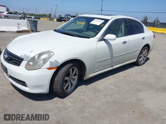 2005 Infiniti G35 with VIN JNKCV51F55M300727, listed as a IAAI auction lot 42196422 with Not Provided miles and . Bid and sale history available at DreamBid. Image 2.