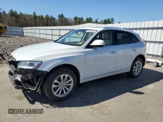 2015 Audi Q5 Premium Plus with VIN WA1LFAFP2FA055505, listed as a Copart auction lot 55158245 with 114,693 mi miles and Salvage title. Bid and sale history available at DreamBid. Image 1.