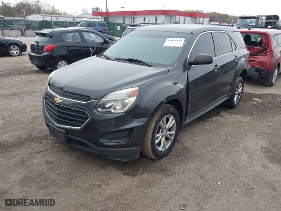 2017 Chevrolet Equinox LS with VIN 2GNFLEEK8H6151610, listed as a IAAI auction lot 42016105 with 155,428 mi miles. Bid and sale history available at carsss.com. Image 2.
