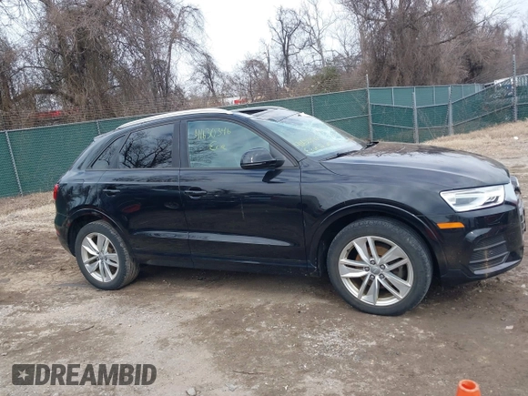 2017 Audi Q3 Premium with VIN WA1ECCFS5HR016753, listed as a IAAI auction lot 41630346 with 77,476 mi miles. Bid and sale history available at carsss.com. Image 13.