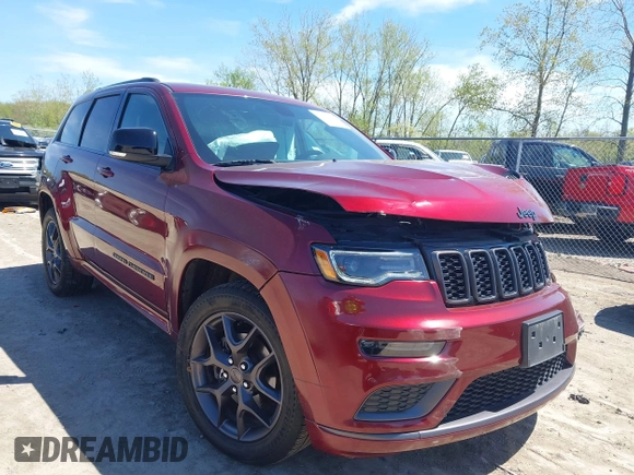 2020 Jeep Grand Cherokee Limited with VIN 1C4RJFBG2LC149384, listed as a IAAI auction lot 42130385 with 62,334 mi miles and . Bid and sale history available at DreamBid. Image 1.