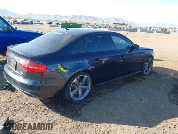 2016 Audi A4 Premium Plus with VIN WAUFFAFL9GA006588, listed as a IAAI auction lot 41903839 with 89,542 mi miles. Bid and sale history available at carsss.com. Image 4.