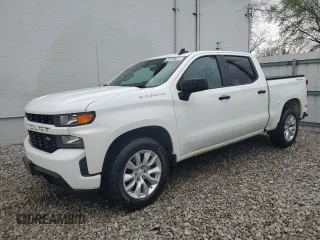 2019 Chevrolet Silverado 1500 Custom with VIN 1GCPYBEH3KZ371606, listed as a Copart auction lot 49652195 with 100,032 mi miles and Clean Title. Bid and sale history available at DreamBid. Image 1.