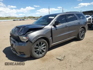 2018 Dodge Durango R/T with VIN 1C4SDJCT9JC497672, listed as a Copart auction lot 54862965 with 77,461 mi miles and Salvage title. Bid and sale history available at DreamBid. Image 1.