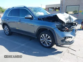 2022 Mercedes-Benz GLE 350 with VIN 4JGFB4JB4NA677660, listed as a IAAI auction lot 42201815 with 55,779 mi miles and . Bid and sale history available at DreamBid. Image 1.