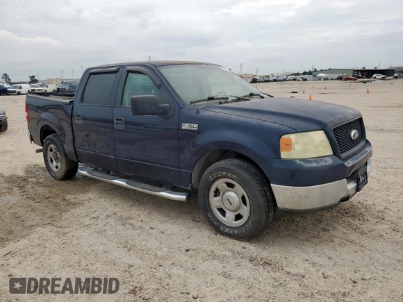 2005 Ford F-150 XLT with VIN 1FTPW12585KF09387, listed as a Copart auction lot 59563175 with 194,153 mi miles and Salvage title. Bid and sale history available at DreamBid. Image 4.