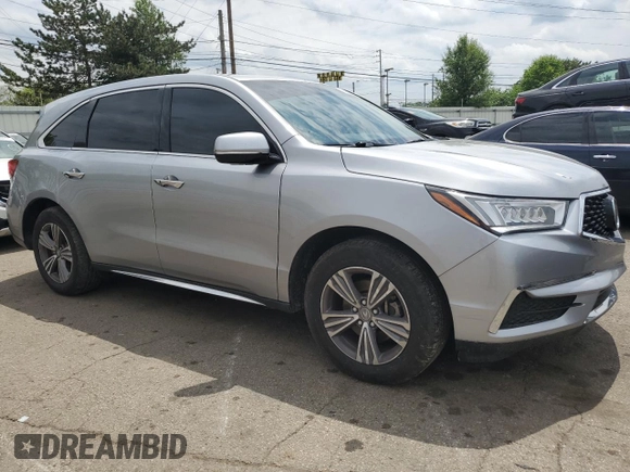 2019 Acura MDX with VIN 5J8YD4H30KL022547, listed as a Copart auction lot 57061635 with 76,502 mi miles and Salvage title. Bid and sale history available at DreamBid. Image 4.