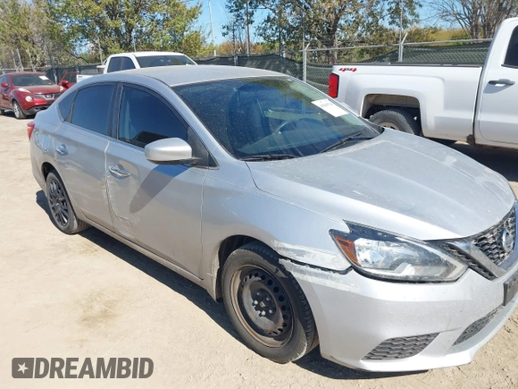 2017 Nissan Sentra S with VIN 3N1AB7AP1HY283984, listed as a IAAI auction lot 41849126 with 124,367 mi miles. Bid and sale history available at carsss.com. Image 6.