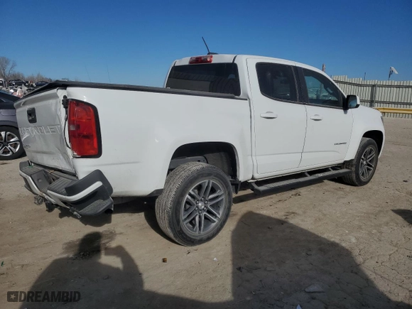 2021 Chevrolet Colorado 2WD Work Truck with VIN 1GCGSBEA2M1192933, listed as a Copart auction lot 83776604 with 67,846 mi miles and Salvage Title. Bid and sale history available at carsss.com. Image 3.