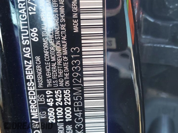 2021 Mercedes-Benz A 220 with VIN W1K3G4FB5MJ293313, listed as a Copart auction lot 46262365 with 34,971 mi miles and Salvage title. Bid and sale history available at DreamBid. Image 12.