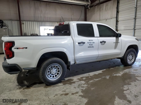 2023 Chevrolet Colorado 4WD Work Truck with VIN 1GCGTBEC2P1124750, listed as a Copart auction lot 41771775 with 36,544 mi miles and Salvage Title. Bid and sale history available at carsss.com. Image 3.