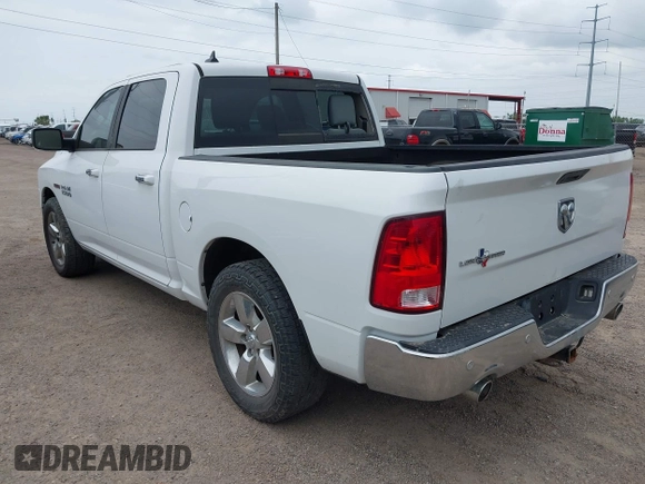 2017 Ram 1500 Big Horn with VIN 1C6RR6LM3HS741765, listed as a IAAI auction lot 42116283 with 1 mi miles. Bid and sale history available at carsss.com. Image 3.