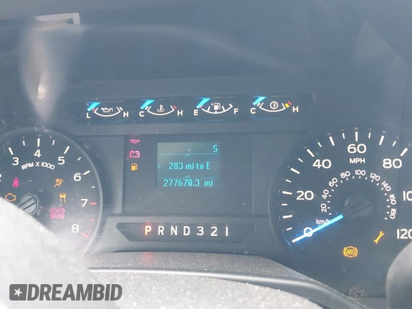 2017 Ford F-150 XL with VIN 1FTEX1C8XHKC46191, listed as a IAAI auction lot 42657420 with 277,670 mi miles and . Bid and sale history available at DreamBid. Image 7.