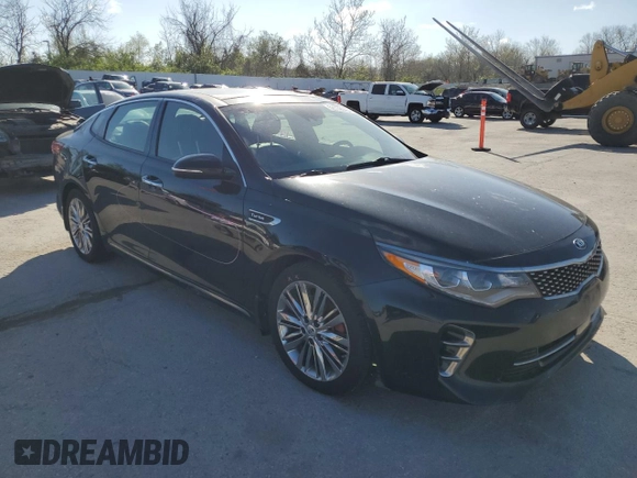 2017 Kia Optima SX Limited with VIN 5XXGV4L27HG133353, listed as a Copart auction lot 52739975 with 128,091 mi miles and Salvage title. Bid and sale history available at DreamBid. Image 4.