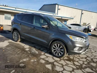 2017 Ford Escape Titanium with VIN 1FMCU0JD6HUB48690, listed as a Copart auction lot 45940845 with 160,296 mi miles and Salvage Title. Bid and sale history available at carsss.com. Image 4.