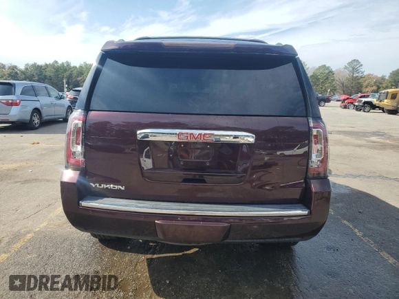 2017 GMC Yukon Denali with VIN 1GKS1CKJ9HR287234, listed as a Copart auction lot 42781565 with 155,874 mi miles and Salvage Title. Bid and sale history available at carsss.com. Image 6.