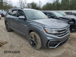 2021 Volkswagen Atlas SE with VIN 1V2MR2CA2MC585075, listed as a Copart auction lot 88780635 with 57,403 mi miles and Salvage title. Bid and sale history available at DreamBid. Image 4.