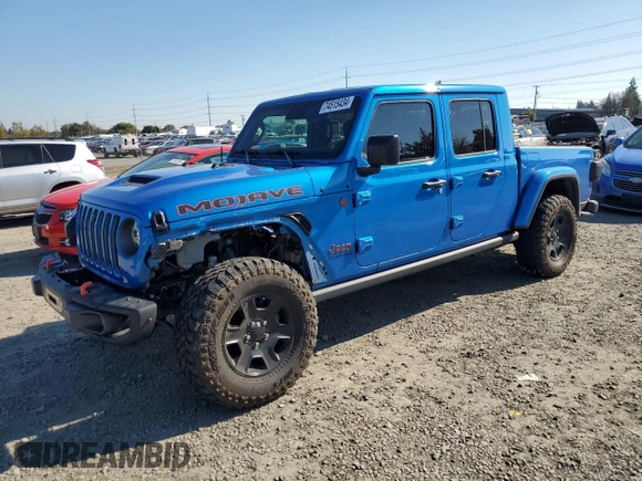 2021 Jeep Gladiator Mojave with VIN 1C6JJTEG0ML557348, listed as a Copart auction lot 74515434 with 30,901 mi miles and Salvage title. Bid and sale history available at DreamBid. Image 1.