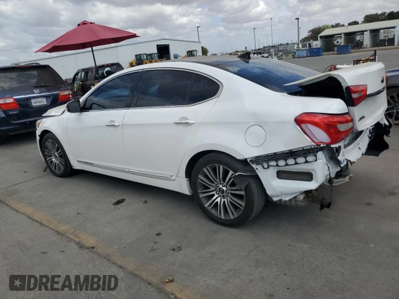 2015 Kia Cadenza Premium with VIN KNALN4D70F5174883, listed as a Copart auction lot 71745964 with 0 mi miles and Salvage Title. Bid and sale history available at carsss.com. Image 2.
