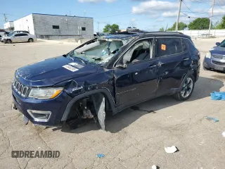 2018 Jeep Compass Limited with VIN 3C4NJDCB1JT454544, listed as a Copart auction lot 65463295 with 46,824 mi miles and Clean title. Bid and sale history available at DreamBid. Image 1.