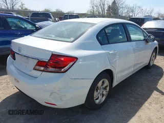 2015 Honda Civic Sedan LX with VIN 19XFB2F50FE238935, listed as a IAAI auction lot 42045674 with 56,553 mi miles. Bid and sale history available at carsss.com. Image 4.