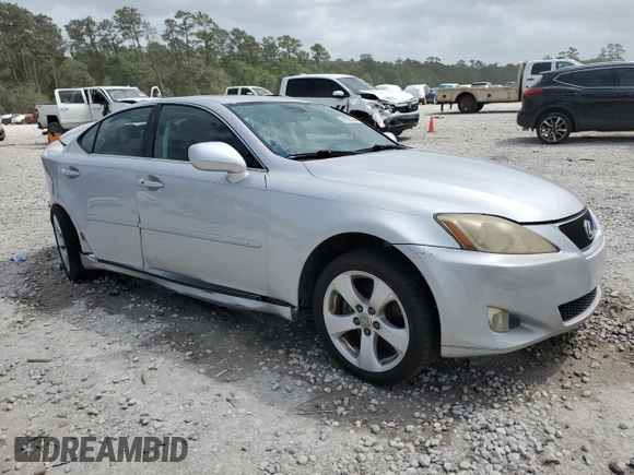 2006 Lexus IS 250 with VIN JTHCK262665006505, listed as a Copart auction lot 51923245 with Not Provided miles and Salvage Title. Bid and sale history available at DreamBid. Image 4.