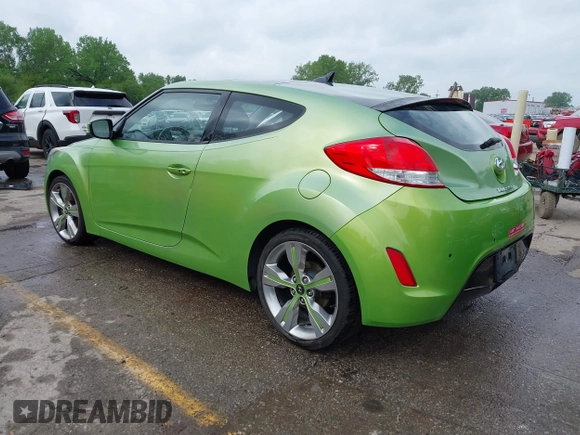 2012 Hyundai Veloster w/Gray Int with VIN KMHTC6AD6CU082432, listed as a IAAI auction lot 42121082 with 153,487 mi miles and . Bid and sale history available at DreamBid. Image 3.