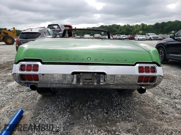 1972 Oldsmobile Cutlass with VIN 3J67K2M227685, listed as a Copart auction lot 62278374 with Not Provided miles and Non Repairable. Bid and sale history available at DreamBid. Image 6.
