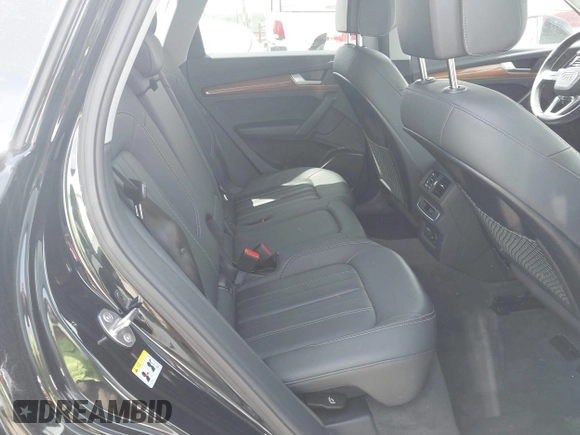 2023 Audi Q5 S line Premium with VIN WA1GAAFY3P2027829, listed as a IAAI auction lot 42638257 with 61,925 mi miles and . Bid and sale history available at DreamBid. Image 8.