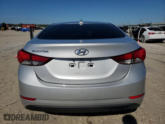 2015 Hyundai Elantra SE with VIN 5NPDH4AE6FH554537, listed as a Copart auction lot 41907465 with 106,131 mi miles and Salvage Title. Bid and sale history available at DreamBid. Image 6.