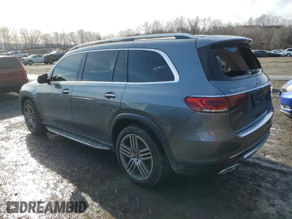 2021 Mercedes-Benz GLS 450 with VIN 4JGFF5KE7MA411180, listed as a Copart auction lot 50379895 with 70,272 mi miles and Salvage Title. Bid and sale history available at DreamBid. Image 2.