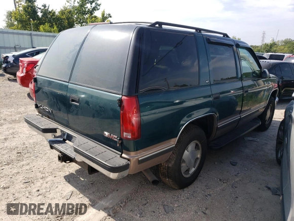 1998 GMC Yukon with VIN 1GKEK13RXWJ723572, listed as a Copart auction lot 65987314 with 237,503 mi miles and Salvage Title. Bid and sale history available at carsss.com. Image 3.