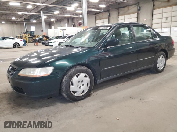 2000 Honda Accord LX z VIN 1HGCG1647YA096449, wystawiony jako Copart lot #54728065 z przebiegiem Nie podano mil oraz Czysty tytuł • Clean title. Historia ofert i sprzedaży dostępna na DreamBid. Obrazek 1.