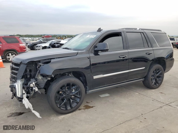 2018 Cadillac Escalade Premium Luxury with VIN 1GYS3CKJ9JR327477, listed as a Copart auction lot 70027314 with 84,060 mi miles and Salvage Title. Bid and sale history available at carsss.com. Image 1.
