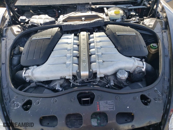 2007 Bentley Continental GT with VIN SCBDR33W27C049799, listed as a Copart auction lot 75764344 with 0 mi miles and Salvage Title. Bid and sale history available at carsss.com. Image 13.