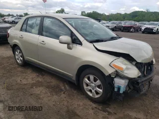 2008 Nissan Versa 1.8 S with VIN 3N1BC11E08L363075, listed as a Copart auction lot 54706934 with 116,191 mi miles and Salvage Title. Bid and sale history available at carsss.com. Image 4.
