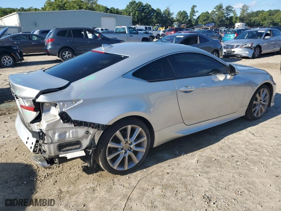 2015 Lexus RC 350 with VIN JTHSE5BC5F5002478, listed as a Copart auction lot 69743824 with 100,098 mi miles and Salvage Title. Bid and sale history available at carsss.com. Image 3.