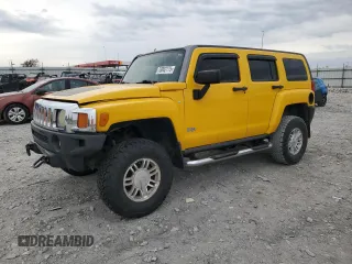 2007 Hummer H3 SUV with VIN 5GTDN13E078147570, listed as a Copart auction lot 53002775 with 186,083 mi miles and Clean Title. Bid and sale history available at carsss.com. Image 1.