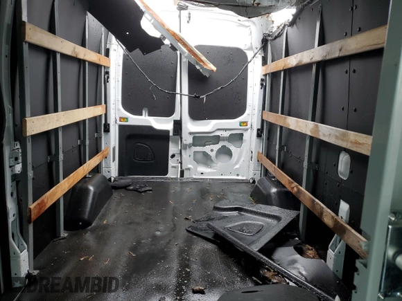 2023 Ford Transit Cargo with VIN 1FTBR2X81PKA94796, listed as a Copart auction lot 59571775 with 17,769 mi miles and Salvage title. Bid and sale history available at DreamBid. Image 10.