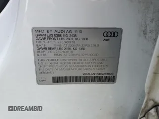 2014 Audi Q5 Premium Plus with VIN WA1LFAFP9EA066533, listed as a Copart auction lot 51708925 with 0 mi miles and Salvage Title. Bid and sale history available at carsss.com. Image 14.