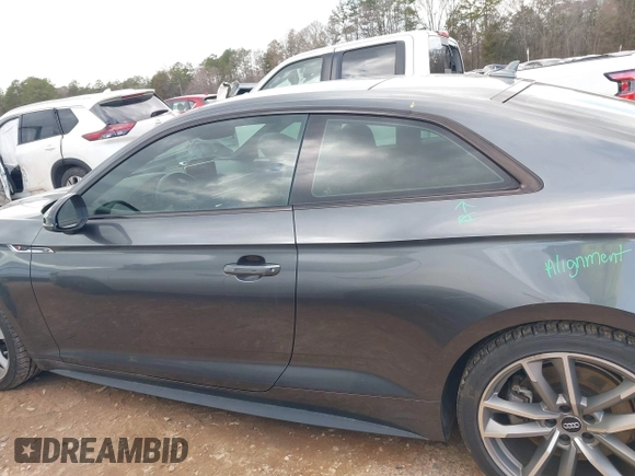 2019 Audi A5 Premium Plus with VIN WAUTNAF56KA061936, listed as a IAAI auction lot 41701015 with 72,318 mi miles and . Bid and sale history available at DreamBid. Image 14.